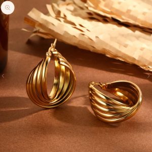 boucle d'oreille en acier inoxydable